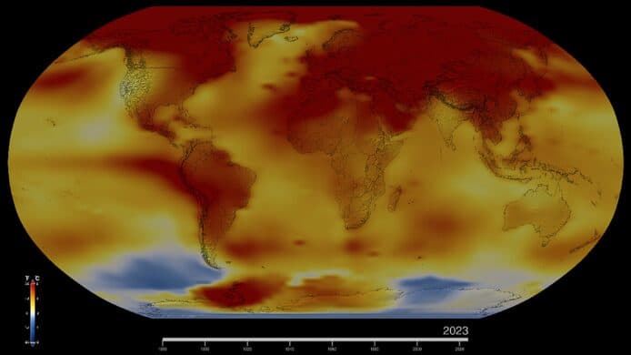 2023 全球氣溫圖
