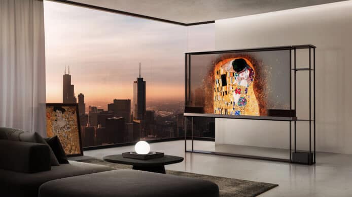 LG 透明 OLED 無線智能電視