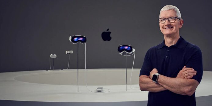 Tim Cook 與 Apple Vision Pro