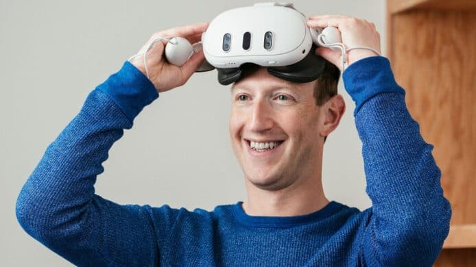 Meta CEO Zuckerberg wears a Quest 3