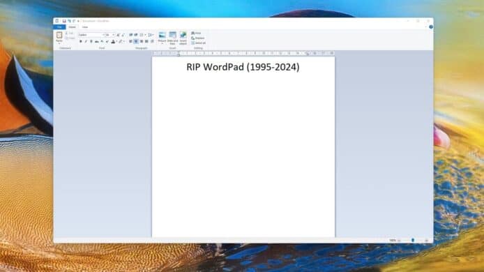 Microsoft Windows 11 WordPad
