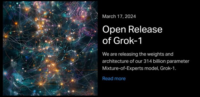 Elon Musk 守諾言公開 AI 模型源碼    Grok-1 可作商業用途硬撼 ChatGPT