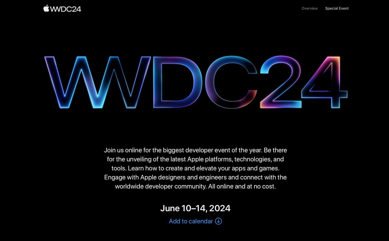 WWDC 2024 開發者大會日期公佈 極大機會以 AI 為主題 - UNWIRE.HK