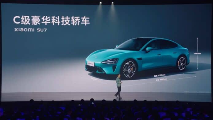 小米首部電動車 SU7 發布    售價 21.6 萬人民幣起 + 續航力 700 km