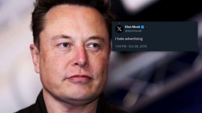 Elon Musk, Tweet, I hate advertising