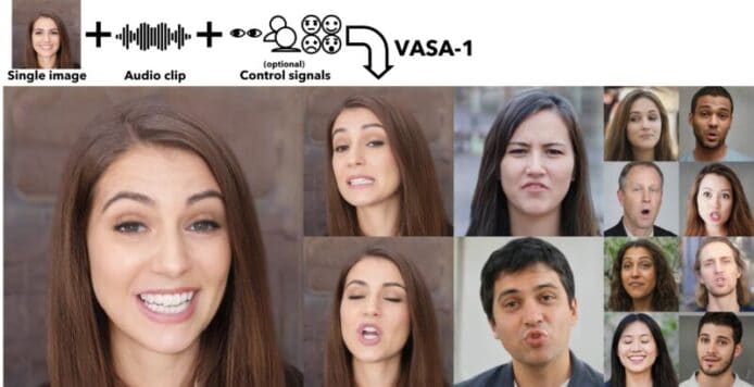 一張相片一條語音 AI 變影片   有表情夾咀型 Microsoft VASA-1 人工智能模型登場