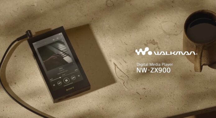 Sony NW-ZX900數碼媒體播放器放在桌上.
