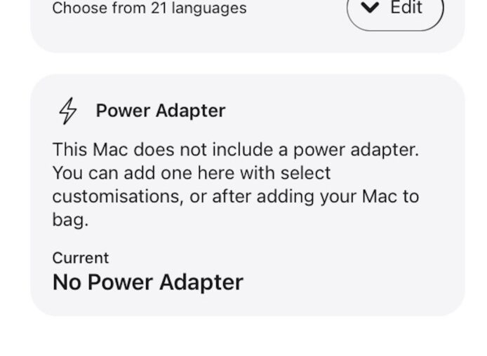 M6 MacBook Pro 歐洲版 M6 MacBook Pro 歐洲版不附充電器.