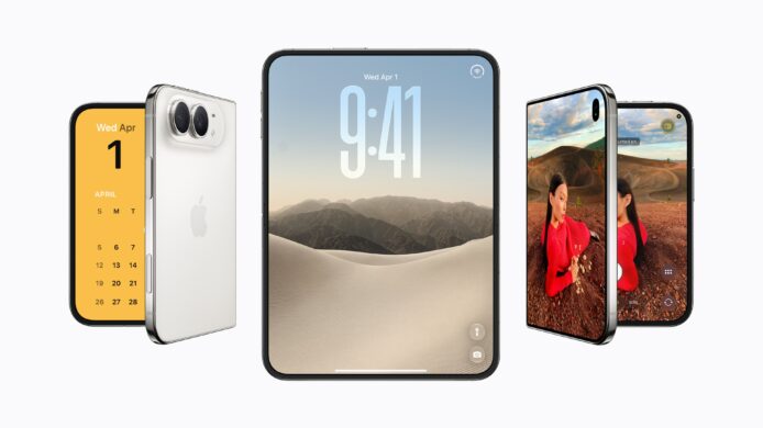 多款iPhone手機展示，強調Reachability功能.