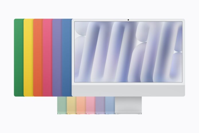 Mac iMac 彩色系列與顯示屏.