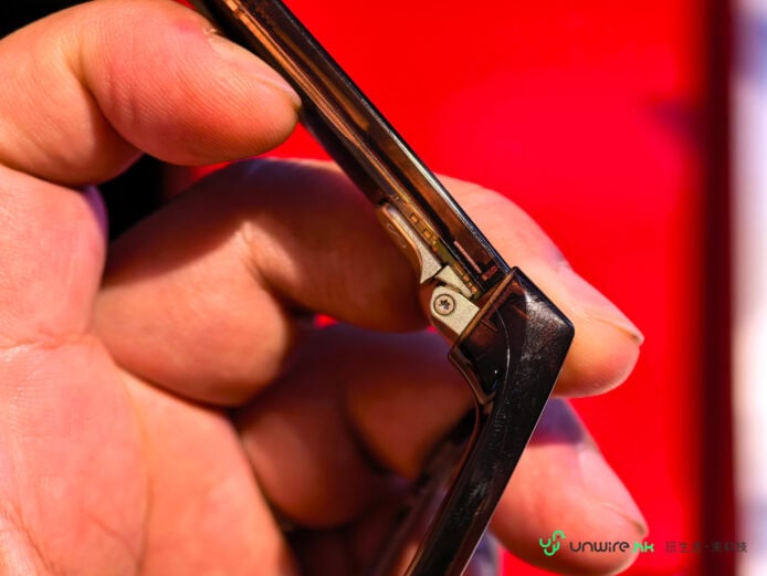Ray-Ban Meta 三代智能眼鏡細節特寫.