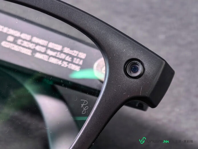 Ray-Ban Meta 三代智能眼鏡特寫.