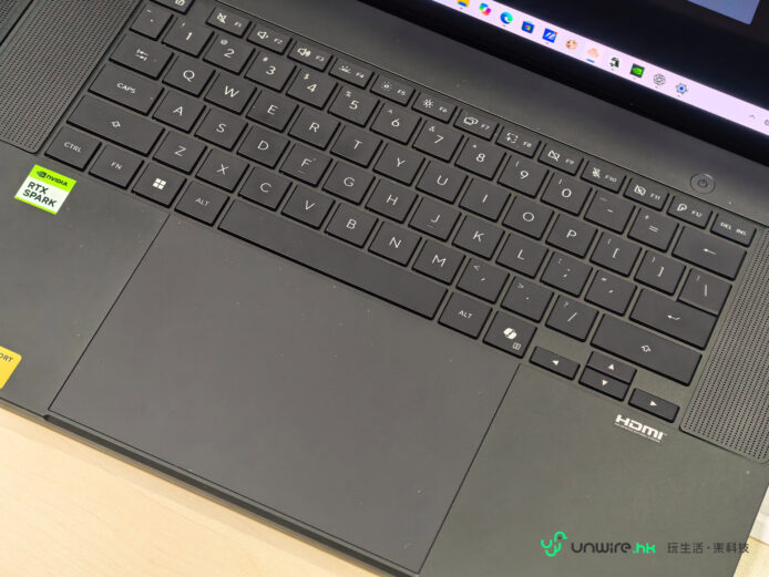 ASUS ProArt P14鍵盤特寫 ASUS ProArt P14筆電鍵盤細節圖.