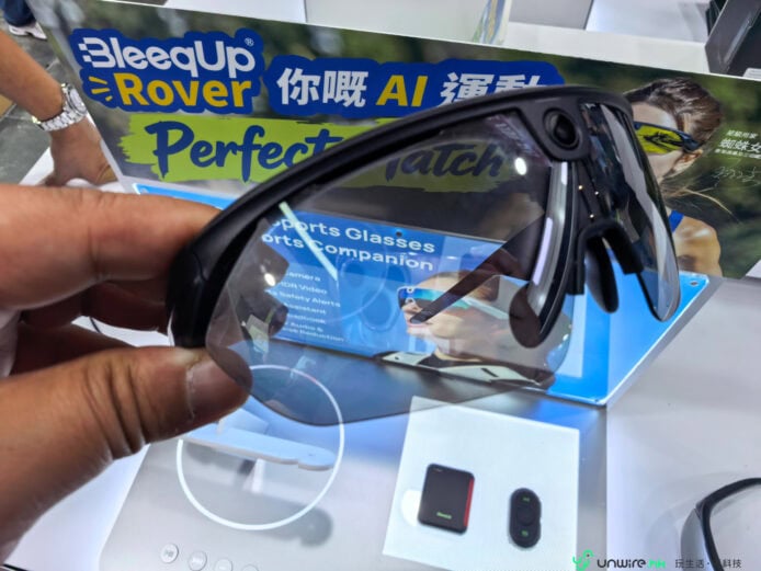 運動智能眼鏡展示 BleeqUp Rover 運動智能眼鏡現場展示.