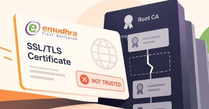 SSL/TLS證書顯示未被信任的警告.